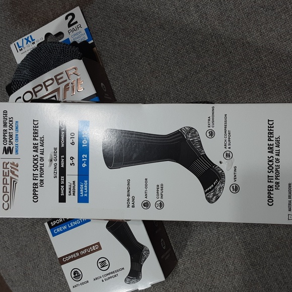 Copper fit Underwear & Socks 2 2 Pair Packs Of Copper Fit Crew